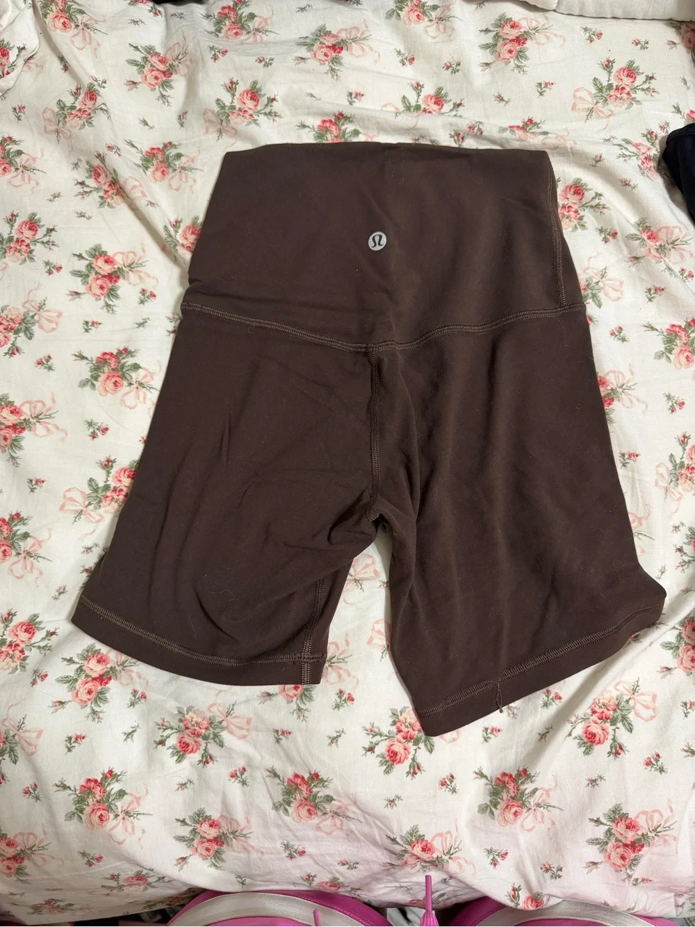 lululemon athletica Align High-Waist Bike Shorts in Dark Brown